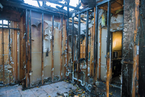 Professional Fire Damage Removal technician working in Gregory, TX